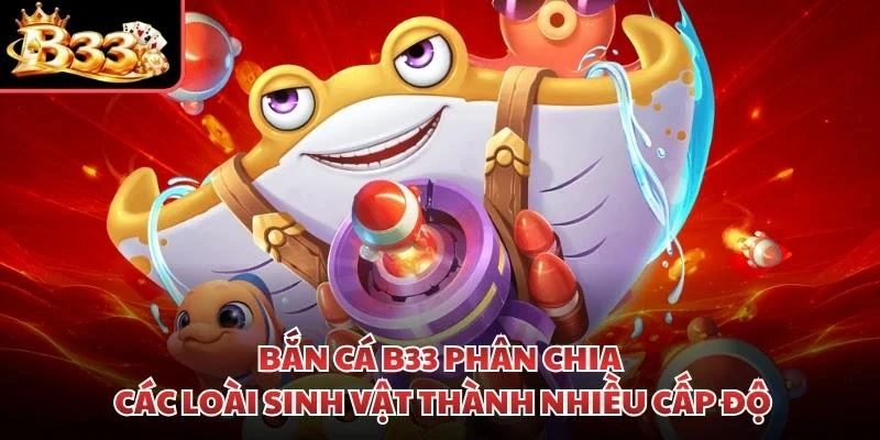 Bắn cá B33 phân chia các loài sinh vật thành nhiều cấp độ